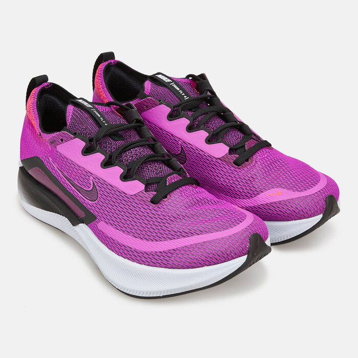 Nike Women's Zoom Fly 4 Road Running Shoe Purple Nike Women's Zoom Fly 4 Road Running Shoe Purple image number 1
