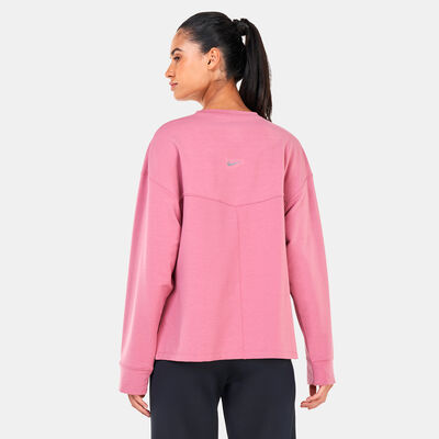 Nike Women's Yoga Dri-FIT Crew Sweatshirt Pink