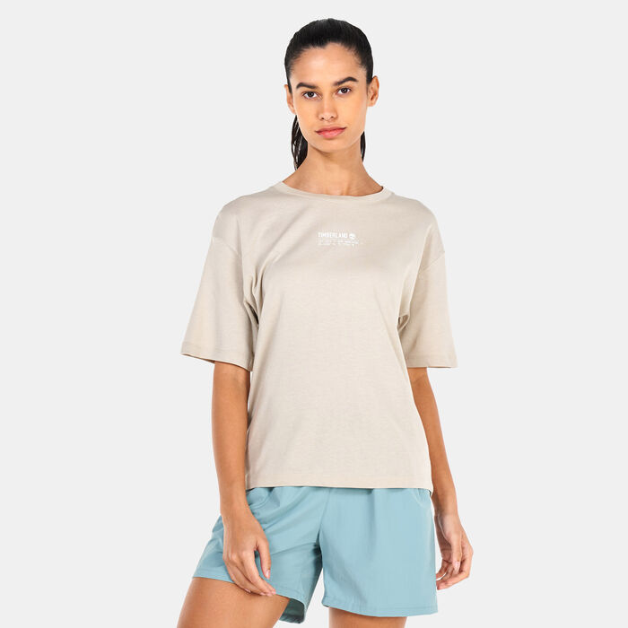 Timberland Women’s Tencel™ x Refibra™ T-Shirt Grey Timberland Women’s Tencel™ x Refibra™ T-Shirt Grey image number 0