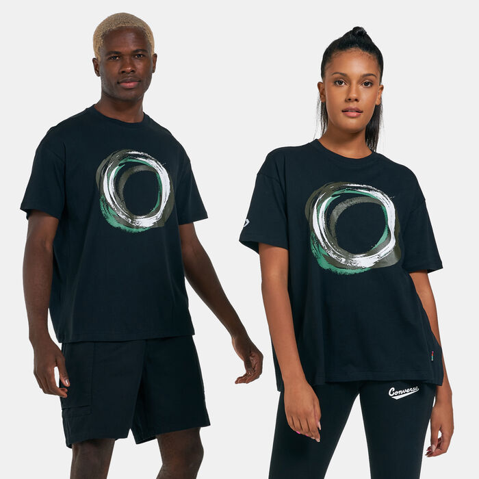 Converse Crackle Crossover T-Shirt Black Converse Crackle Crossover T-Shirt Black image number 0