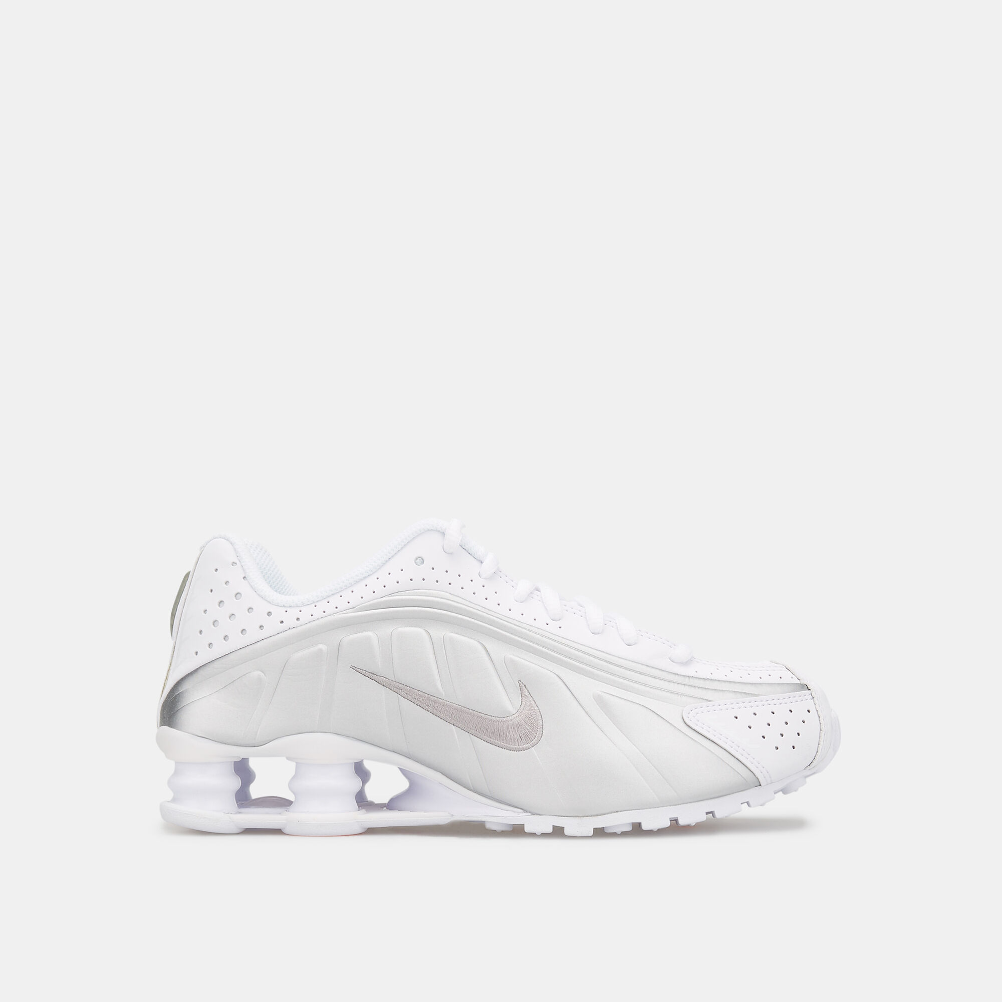 Kids Shox R4 Shoe Older Kids White Nike in Qatar SSS