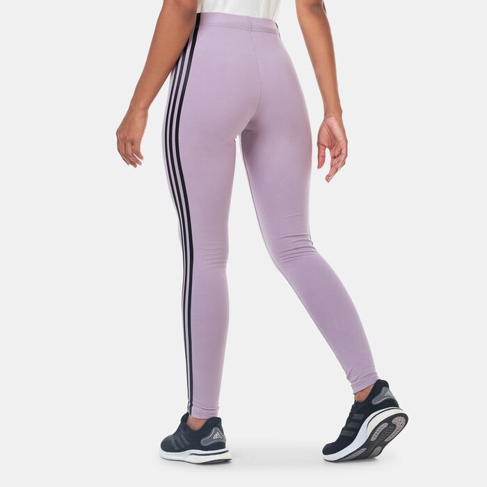 adidas Women's Future Icons 3-Stripes Leggings Purple adidas Women's Future Icons 3-Stripes Leggings Purple image number 1
