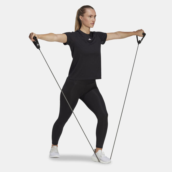 adidas Women's TR-ES Training T-Shirt Black adidas Women's TR-ES Training T-Shirt Black image number 2