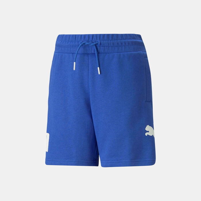 PUMA Kids' POWER Shorts Blue PUMA Kids' POWER Shorts Blue image number 0
