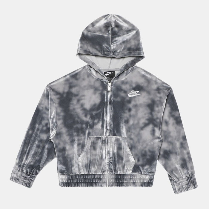 Nike Kids' Velour Full-Zip Hoodie Grey Nike Kids' Velour Full-Zip Hoodie Grey image number 0