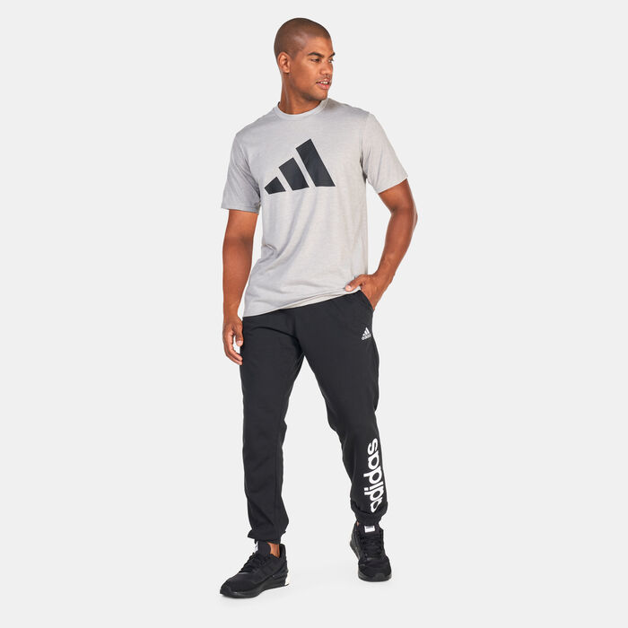 adidas Men's Train Essentials Feelready Logo Training T-Shirt Green adidas Men's Train Essentials Feelready Logo Training T-Shirt Green image number 2