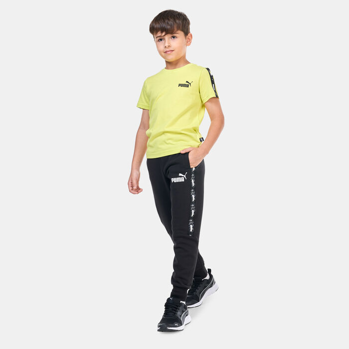 PUMA Kids' ESS+ Tape Camo Sweatpants Black image number 2