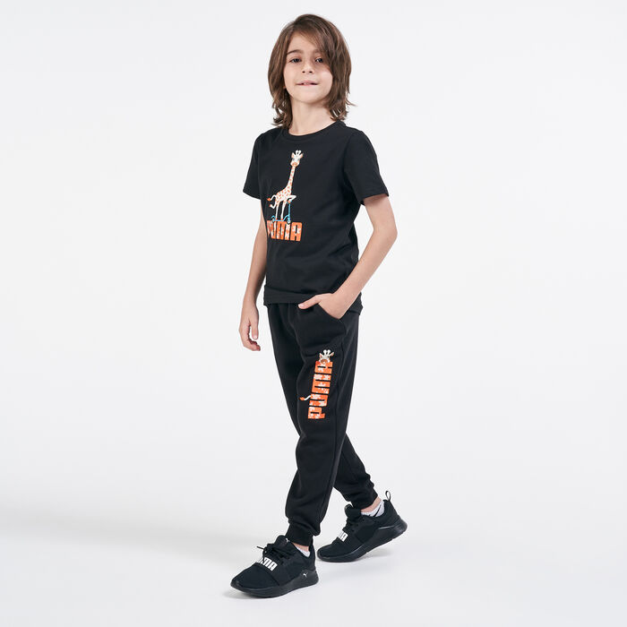 PUMA Kids' Paw Pants Black PUMA Kids' Paw Pants Black image number 2