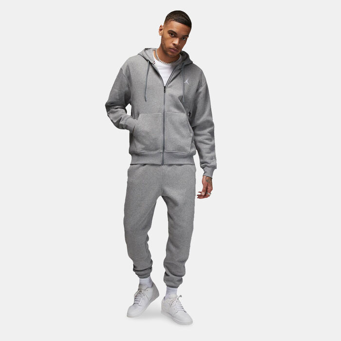 Jordan Men's Brooklyn Fleece Full-Zip Hoodie Grey image number 2