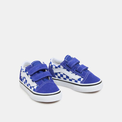 Vans Kids' Old Skool Velcro Shoes (Baby and Toddler) Multi