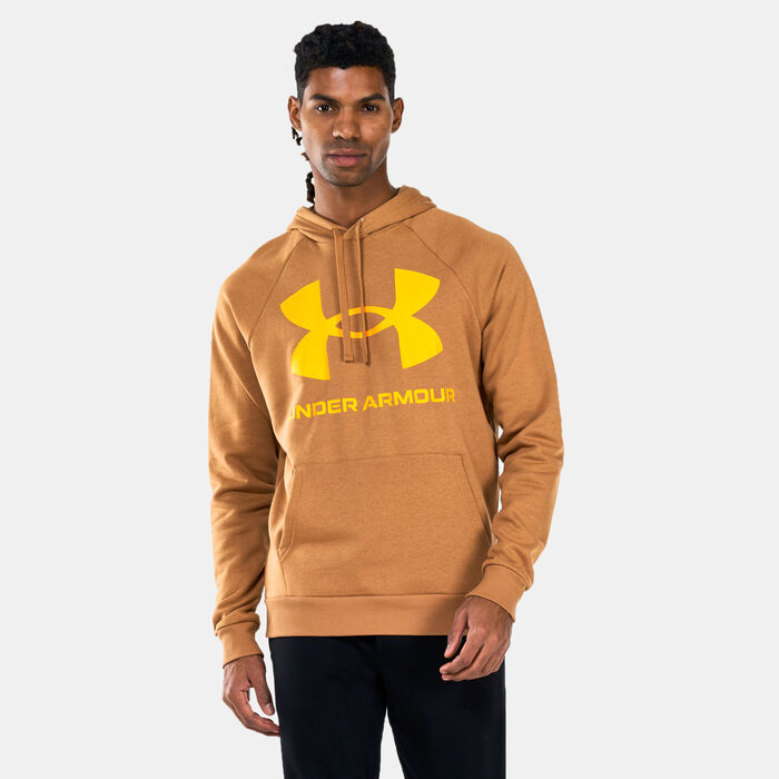 Under Armour Men's UA Rival Fleece Big Logo Pullover Hoodie Brown Under Armour Men's UA Rival Fleece Big Logo Pullover Hoodie Brown image number 0