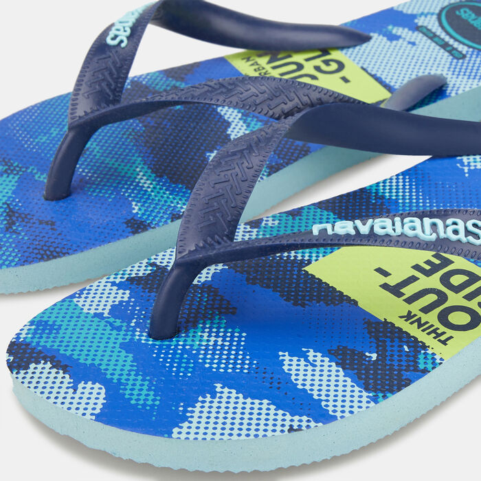 Havaianas Men's Top Camu Flip Flops Blue image number 2