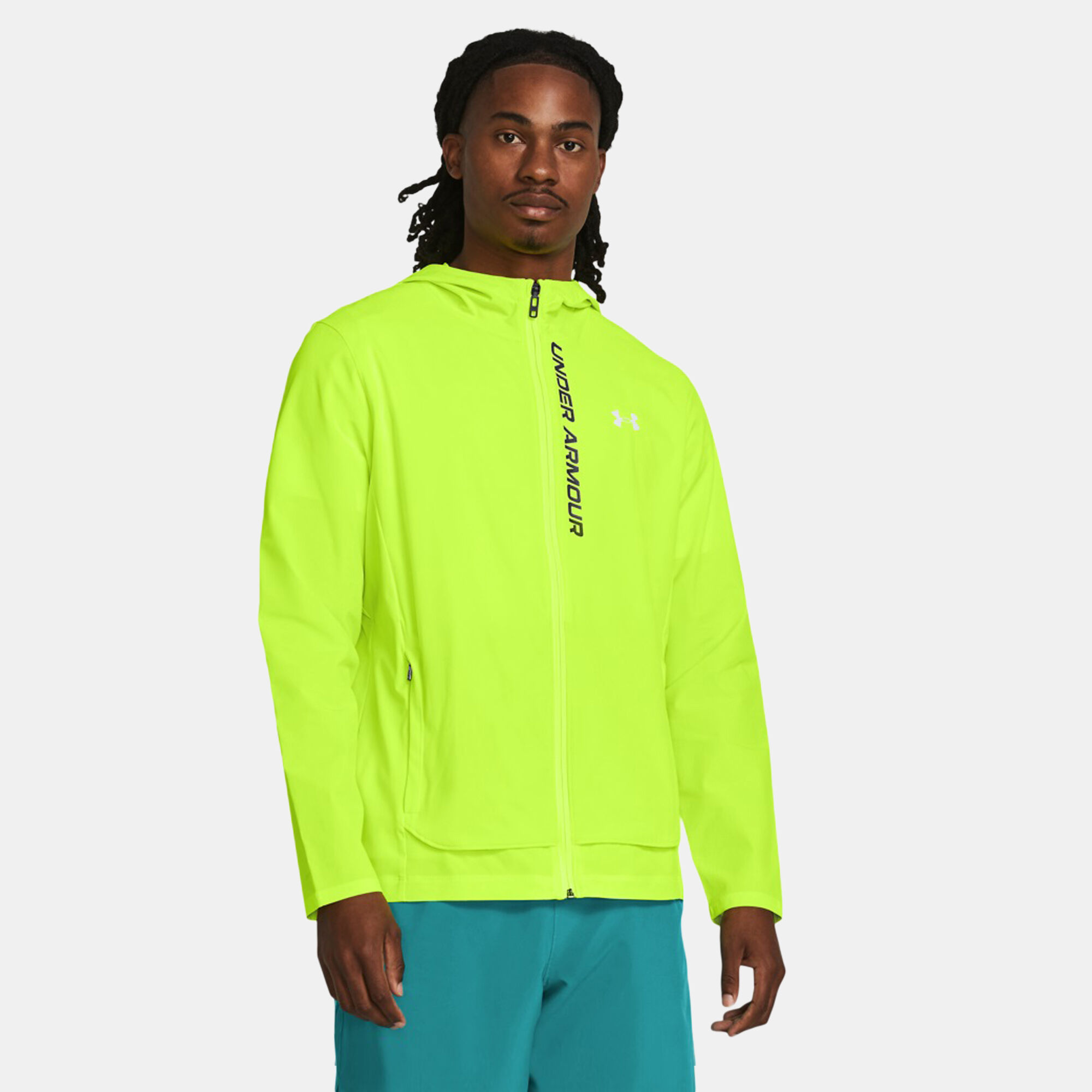 Men s OutRun The Storm Running Jacket yellow Under Armour in Qatar SSS