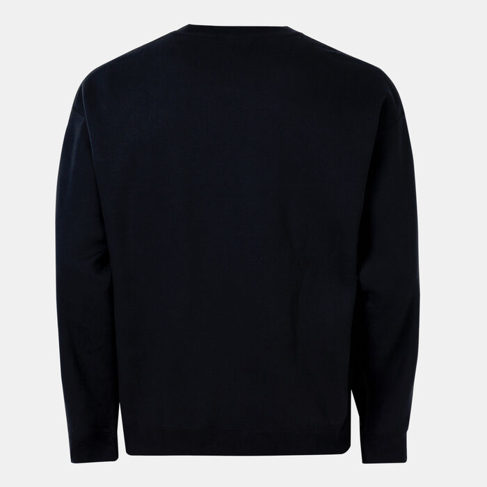 Nike Men's Solo Swoosh Fleece Sweatshirt Black Nike Men's Solo Swoosh Fleece Sweatshirt Black image number 1