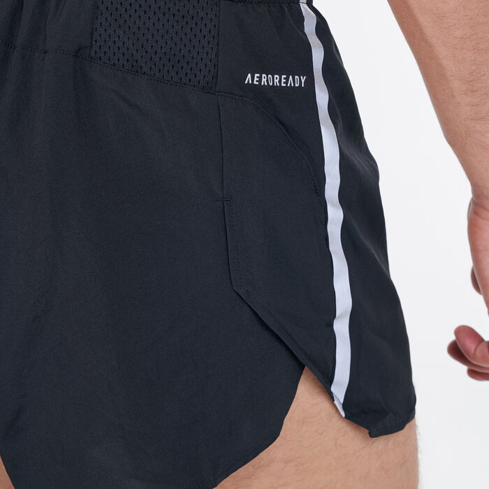 adidas Men's Saturday Split Shorts Black image number 3