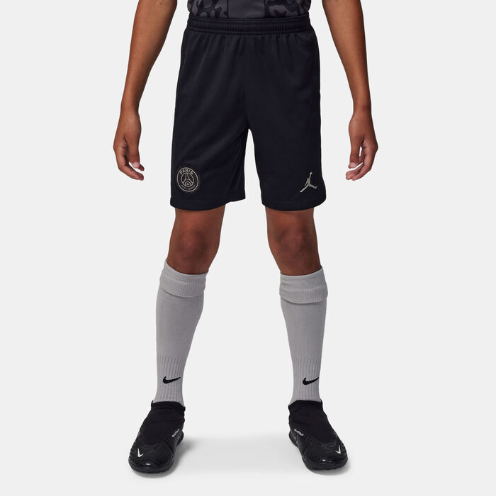 Jordan Kids' Paris Saint-Germain Stadium 3rd Shorts - 2023/24 Black image number 0