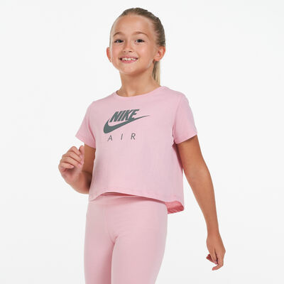 Nike Kids' Sportswear Cropped T-Shirt Pink Nike Kids' Sportswear Cropped T-Shirt Pink