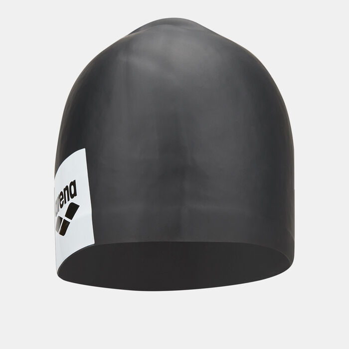 Arena Logo Moulded Swimming Cap Black image number 0