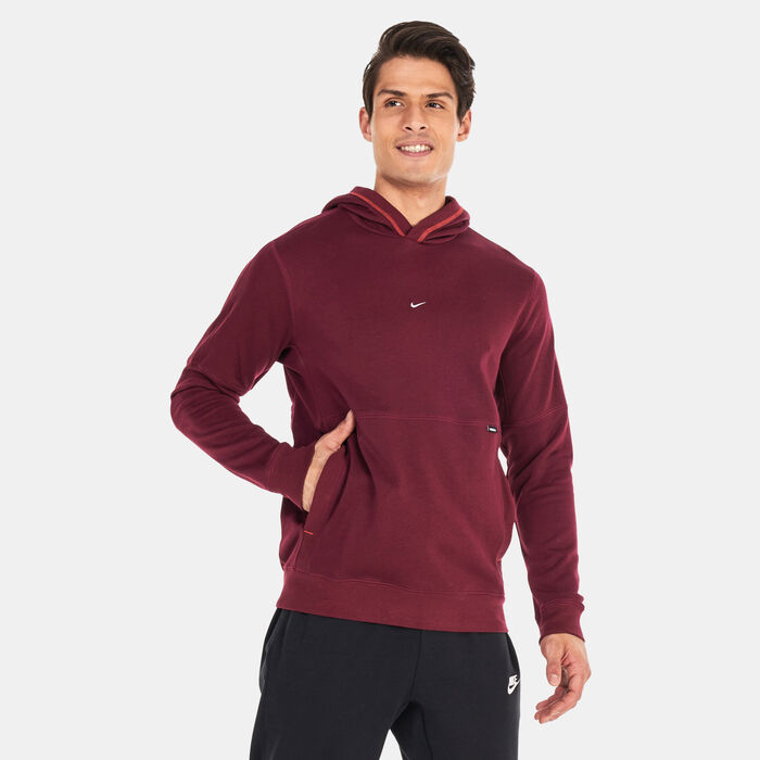 Nike Men's F.C. Fleece Hoodie Maroon Nike Men's F.C. Fleece Hoodie Maroon image number 0