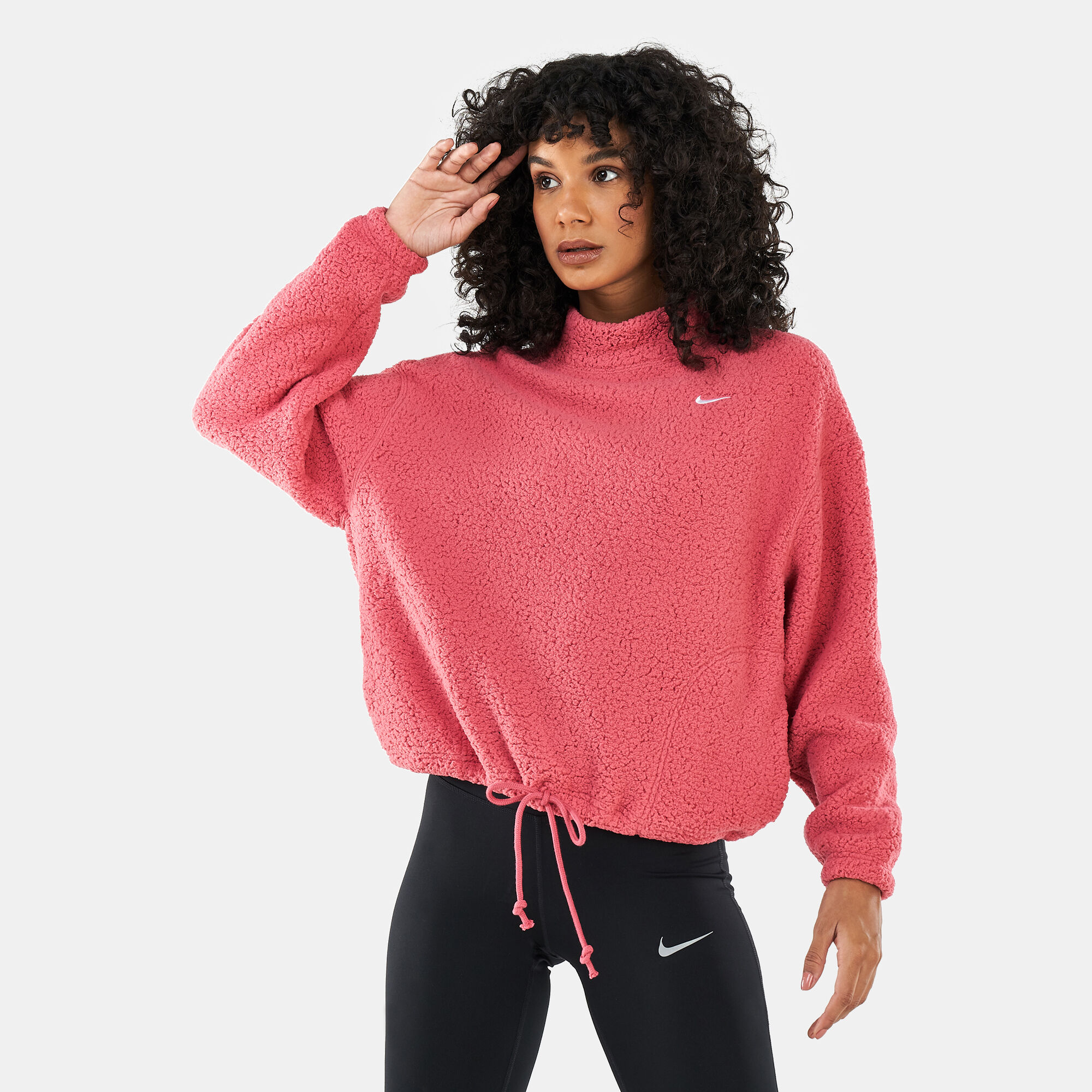 Women s Therma FIT Cosy Training Sweatshirt Pink Nike in Qatar SSS