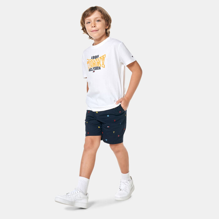 Tommy Hilfiger Kids' Letter Embroidery Chino Shorts (Older Kids) Blue Tommy Hilfiger Kids' Letter Embroidery Chino Shorts (Older Kids) Blue image number 2