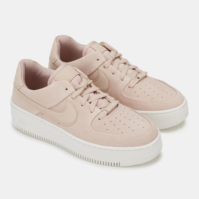 Nike Women's Air Force 1 Sage Low Shoes Beige image number 1