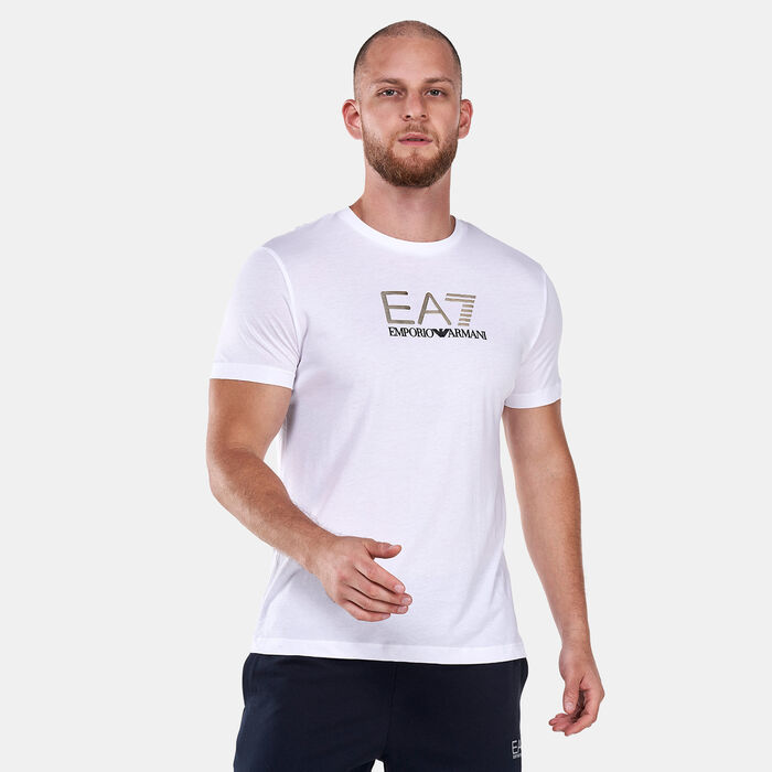 EA7 Emporio Armani Men's Train Gold Label T-Shirt White EA7 Emporio Armani Men's Train Gold Label T-Shirt White image number 0