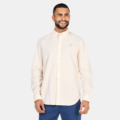 Timberland Men's Striped Seersucker Shirt Orange