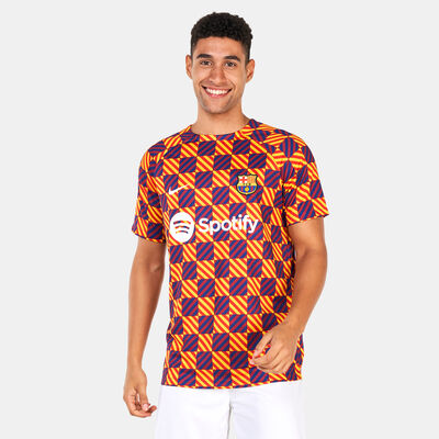 Nike Men's F.C. Barcelona Dri-FIT Pre-Match Jersey - 2022/23 Orange
