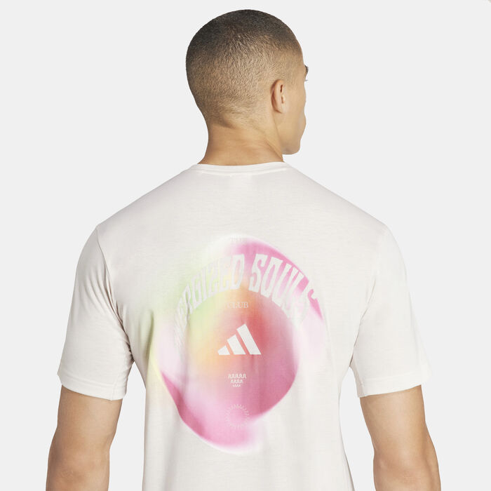 adidas Men's Yoga T-Shirt Beige image number 4