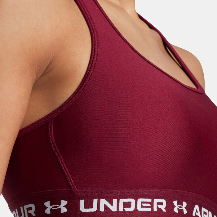 Under Armour Women's Armour Medium-Support Training Sports Bra Red Under Armour Women's Armour Medium-Support Training Sports Bra Red image number 2