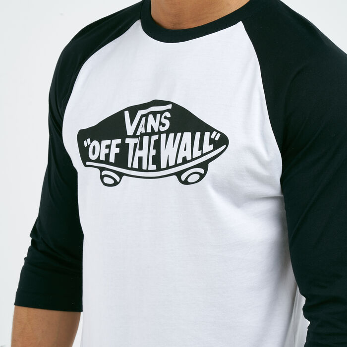 Vans Off The Wall Raglan T-Shirt White image number 3