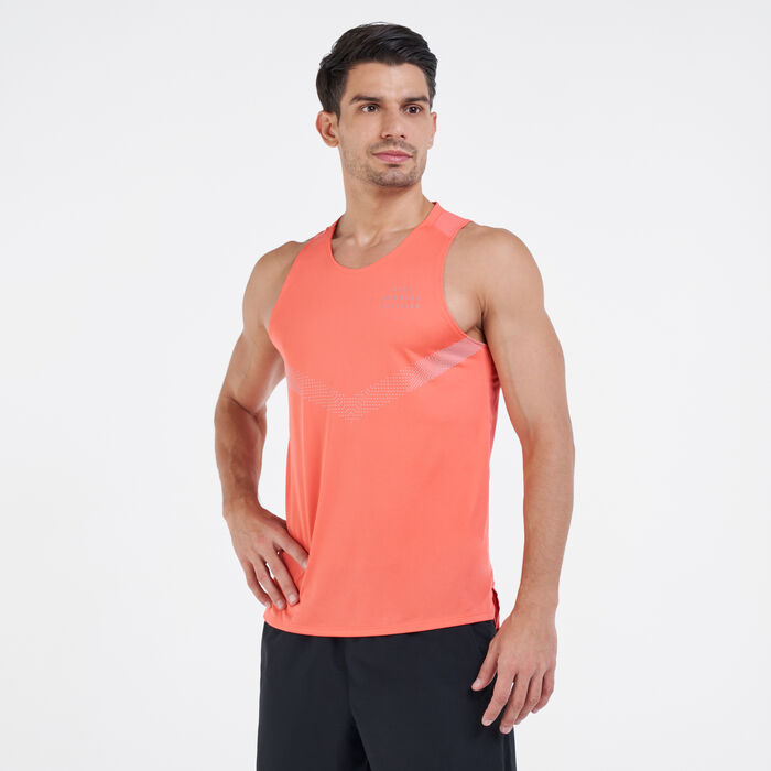 Nike Men's Dri-FIT 365 Run Division Running Tank Top Orange image number 0