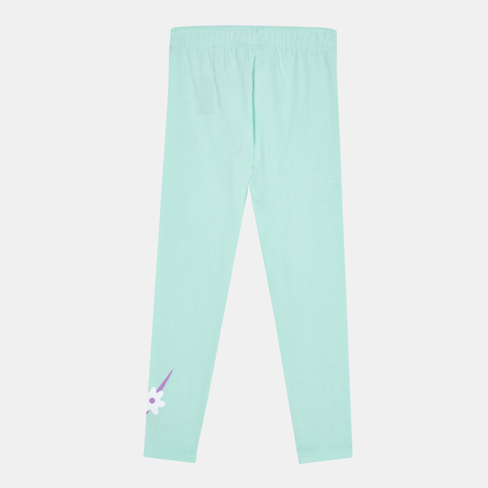 Nike Kids' Sport Daisy Leggings Green Nike Kids' Sport Daisy Leggings Green image number 1