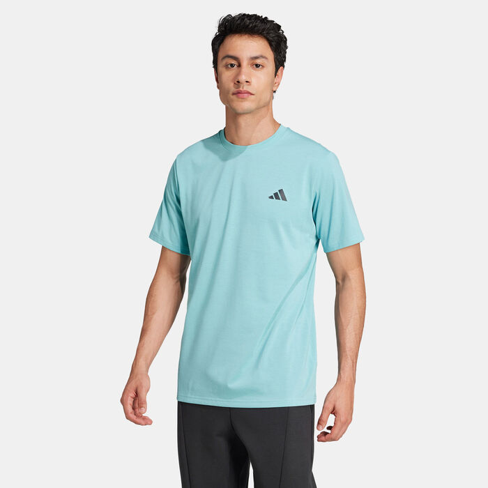 adidas Men's Train Essentials Comfort Training T-Shirt Blue adidas Men's Train Essentials Comfort Training T-Shirt Blue image number 0