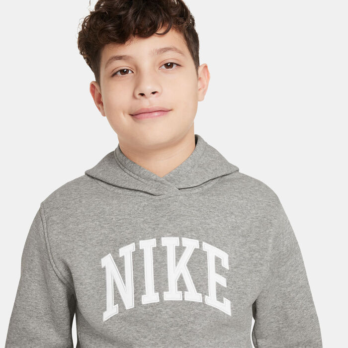 Nike Kids' Sportswear Club Fleece Hoodie Grey Nike Kids' Sportswear Club Fleece Hoodie Grey image number 2