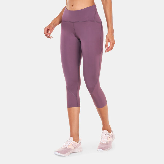 Under Armour Women's Fly Fast 2.0 HeatGear® Cropped Leggings Purple Under Armour Women's Fly Fast 2.0 HeatGear® Cropped Leggings Purple image number 0