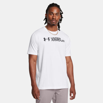Under Armour Men's Sliced Wordmark T-Shirt White Under Armour Men's Sliced Wordmark T-Shirt White