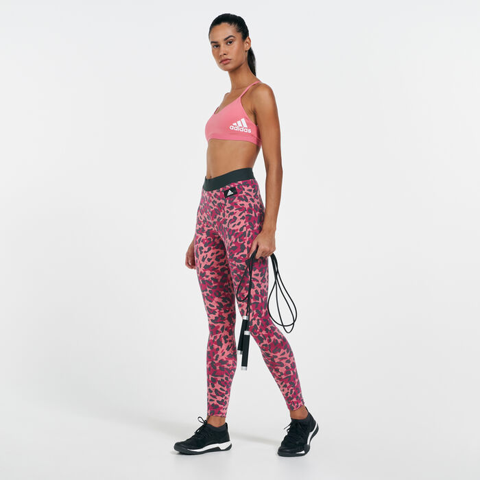 adidas Women's All Me Padded Sports Bra White adidas Women's All Me Padded Sports Bra White image number 2