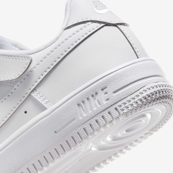 Nike Kids' Force 1 Low EasyOn Shoes White Nike Kids' Force 1 Low EasyOn Shoes White image number 7