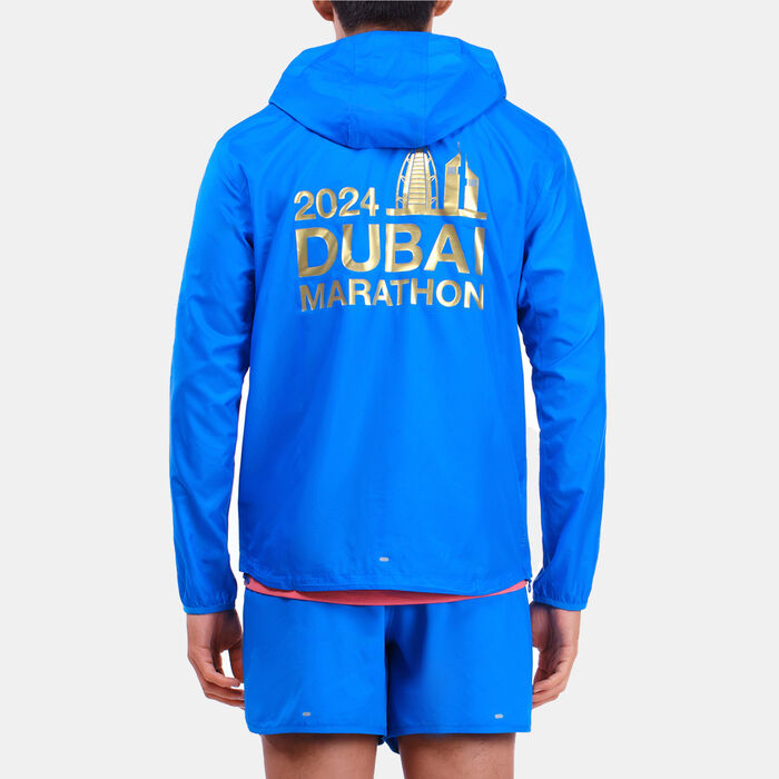 adidas Men's Dubai Marathon Runners Jacket Blue image number 1