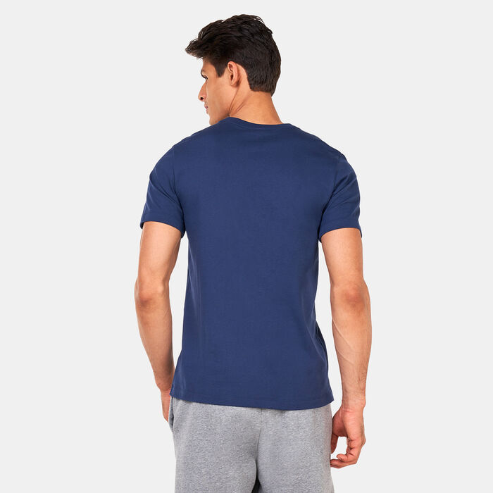 Jordan Men's Paris Saint-Germain Wordmark T-Shirt Blue Jordan Men's Paris Saint-Germain Wordmark T-Shirt Blue image number 1
