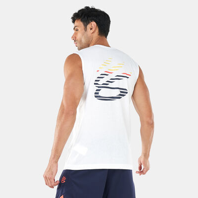 Under Armour Men's Curry Graphic Tank Top White