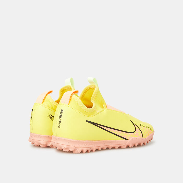 Nike Kids' Mercurial Vapor 15 Academy Turf Football Shoes (Younger and Older Kids) yellow image number 2