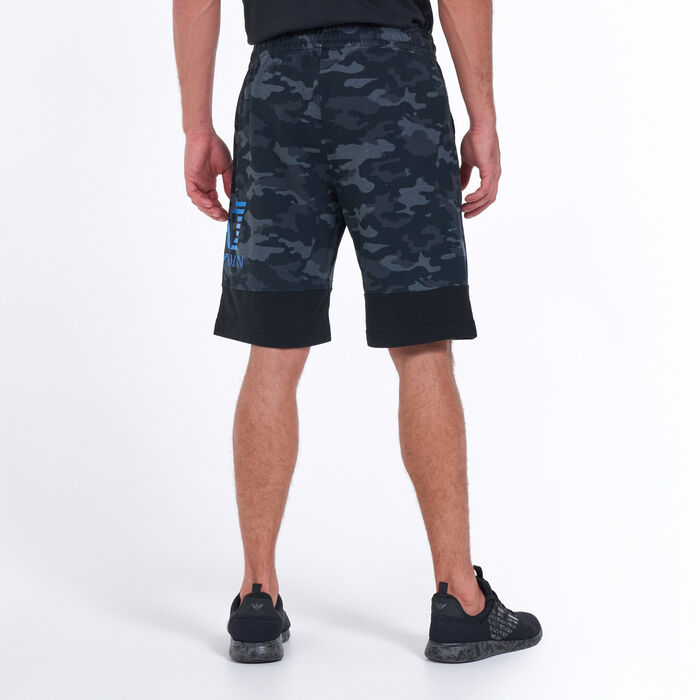 EA7 Emporio Armani Men's Camo Print Shorts Black EA7 Emporio Armani Men's Camo Print Shorts Black image number 1