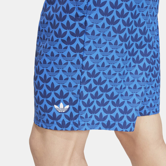adidas Men's Monogram Swimming Shorts Blue adidas Men's Monogram Swimming Shorts Blue image number 4