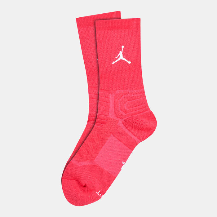 Jordan Men's Flight Crew Basketball Socks Red Jordan Men's Flight Crew Basketball Socks Red image number 0
