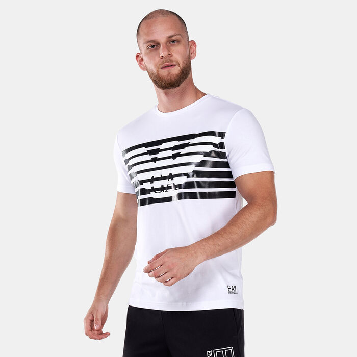 EA7 Emporio Armani Men's Train Graphic Series T-Shirt White EA7 Emporio Armani Men's Train Graphic Series T-Shirt White image number 0