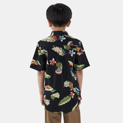 Vans Kids' Lucid Floral Print Shirt Black