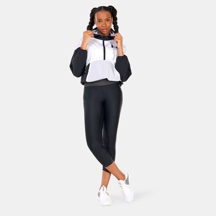 Under Armour Women's Woven Graphic Jacket Black image number 2